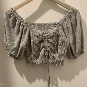 Sparkly silver urban outfitters top✨